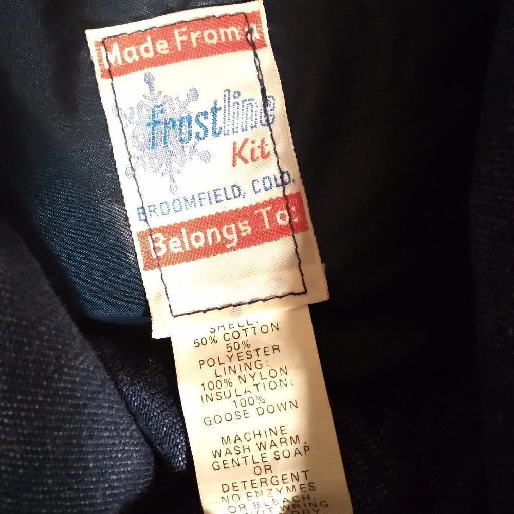 Vintage 70s Frostline Kit Goose Down Puffer Vest View 6